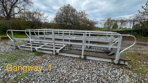 Gangway dock ramps quantity of 7 aluminum