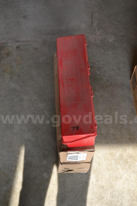 Lot to include set of three (3) NEW Emergency vehicle traingle warning sticks with three (3) triangles per box.