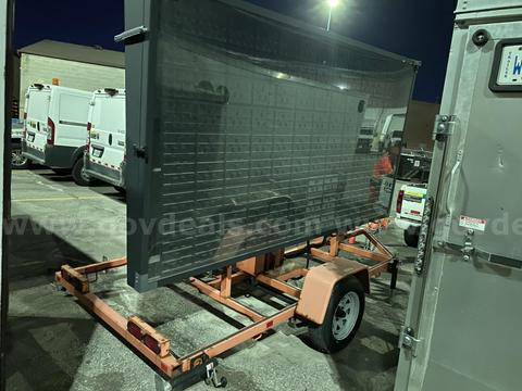 LED NTCIP Variable Message Sign on Trailer
