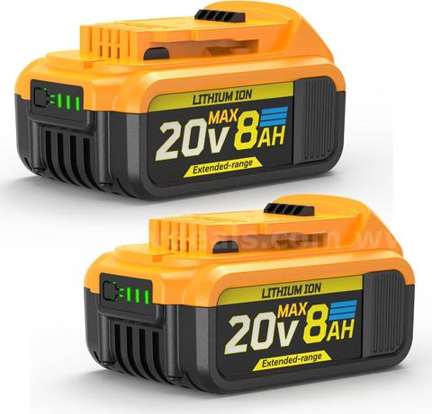 FREE Shipping! Lot of 2 20V 8Ah Replacement Battery Pack for Power Tools 2-Pack High Capacity