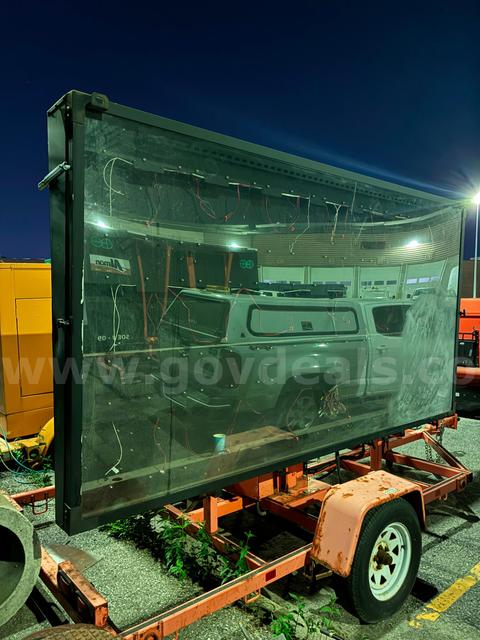 LED NTCIP Variable Message Sign on Trailer