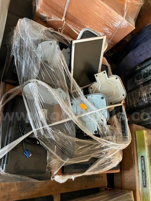 (5) HP Monitors, and Backup Batteries