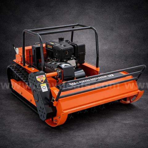 FREE SHIPPING - NEW Remote Control Hybrid Track Slope Lawn Mower 13.6HP 31.5in