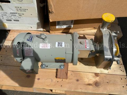 Fristam Sanitary Stainless Pump w/ Baldor Reliance 7.5HP Motor