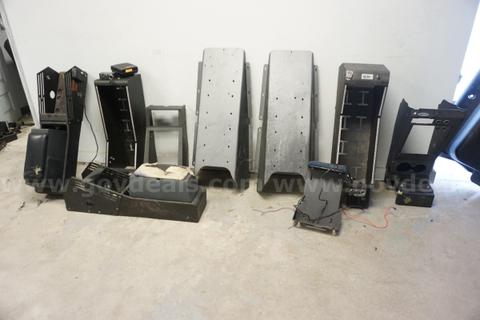 CENTER CONSOLE [LOT OF 8] (X6 POLICE CENTER CONSOLES (UNKNOWN VEHICLE FIT) X2 CONSOLE MOUNTS)