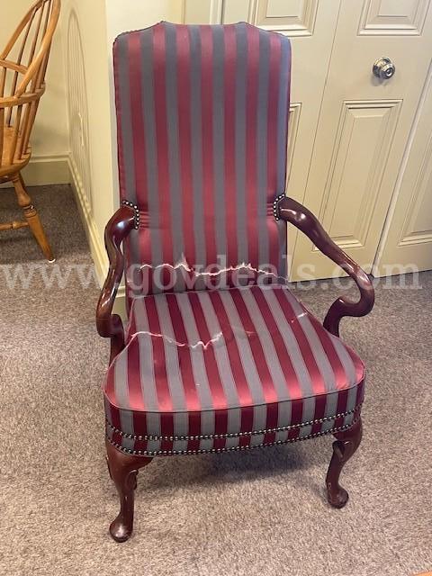 One (1) Georgian or Chippendale-style armchair