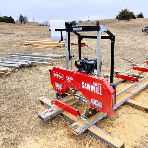 Free Shipping - 22" Portable Gas-Powered Sawmill β 9HP Engine β 13 ft Track β Lumber Mill