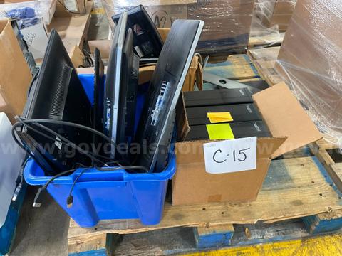 Lot of Dell Desktop PCs, Monitors, and Used Keyboards