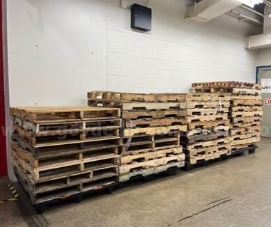 Wooden Pallets - approx 200 PLUS pallets - all are used