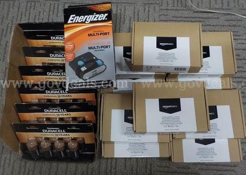 Battery and charger lot - 160 C Batteries and 1 Multi-Port Charger