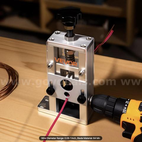 FREE SHIPPING -New Manual Copper Wire Stripping Machine Hand Crank or Drill Powered 0.06-1in