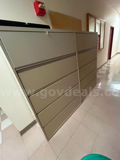 One lot of (13) USED, 5 Draw cabinets (1st Floor)