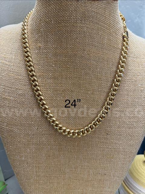 Beautiful, 24k Gold, 24 Inch Curb Link Necklace