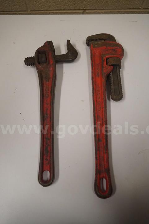 Pair of RIDGID Pipe Wrenches