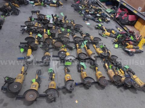 Power Tools - Grinders, Saws, Drills, Screw Guns, Milwaukee, DeWalt, Makita & Evolution, 1 LOT