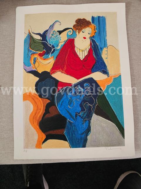 Itzchak Tarkay "Five Graces III" Serigraph Artist Proof - Cert