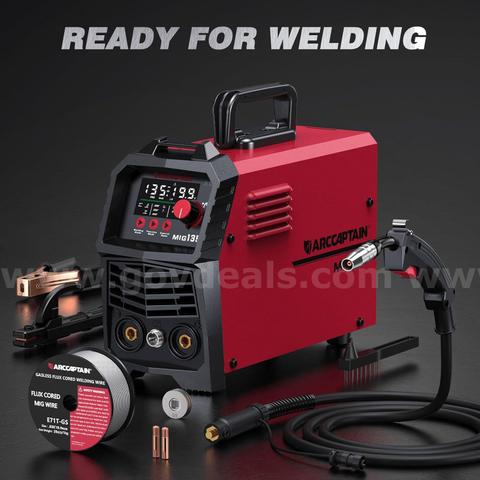 FREE SHIPPING - New In Box 135A 3-in-1 MIG Welder 110V Flux Core Stick Lift TIG LED Display