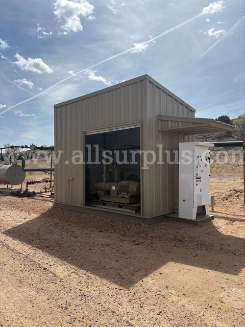 Enclosed Vapor Recovery Unit (VRU), Skid-mounted Rotary Screw Compressor Package