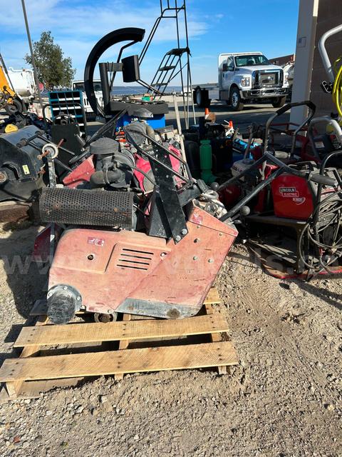 used MK self propelled walk behind saw