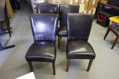 Black and brown Chairs