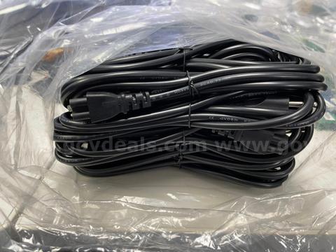 Lot of 25 KEMA-KEUR Certified IEC C5 Cloverleaf Power Cords