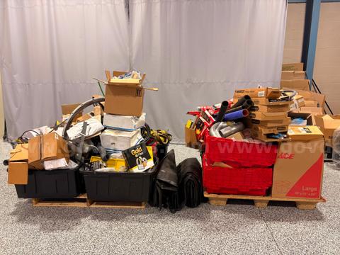 Two pallets of car parts new open box some may be used Various models and brands Motorcraft Ford Napa benedix
