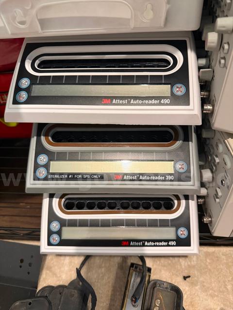 3M Attest Auto-Reader 490 and 390 LOT OF 3 SHIPPING AVAILABLE