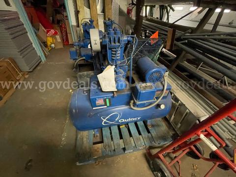 Lot of Two (2) Quincy QR310 Compressors