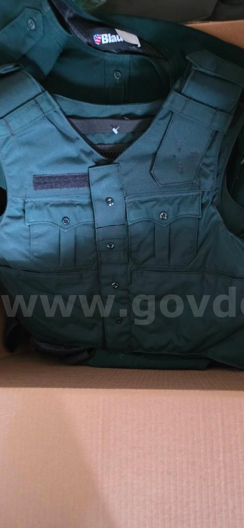 BOX FULL OF POINT BLANK AND BLAUER SOFT ARMOR VEST