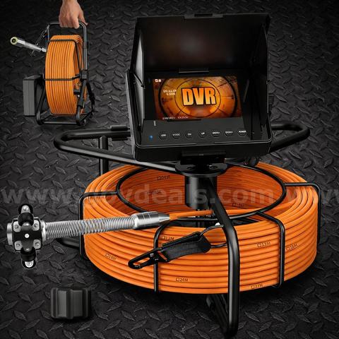 FREE SHIPPING - NEW 100FT Sewer Inspection Camera 4.3in Monitor 1080P DVR Drain Scope