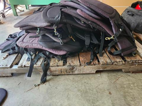 LOT OF 20 PLUS KAYAK SEATS