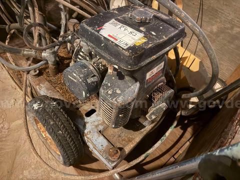 Paint pump gas powered