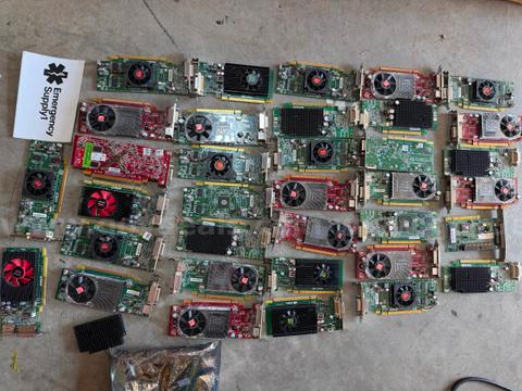 10 LBS LOT Graphics Cards GPU Nvidia AMD Mixed Computer Video Cards Shipping only