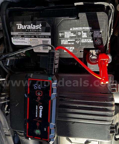 Free Shipping - New 5000A Portable Car Jump Starter Power Bank with Flashlight & Smart Display