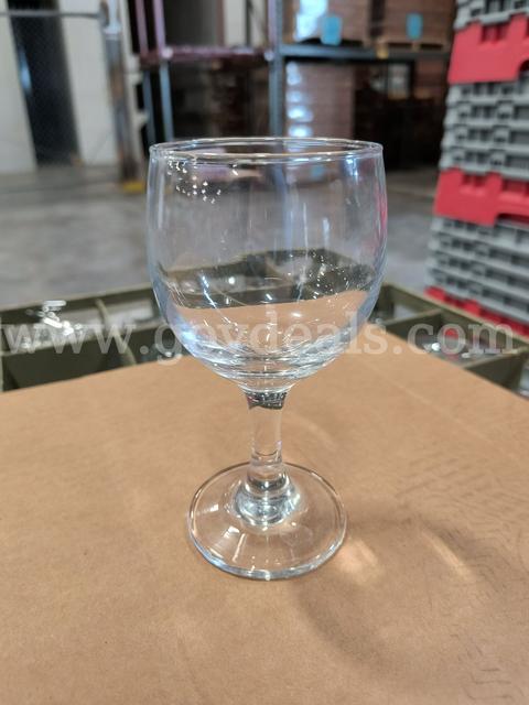 "Lot Of" (158) 6oz White Wine Glass W/ Racks ​