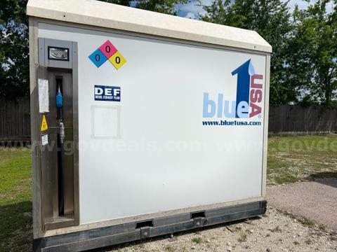 800 Gallon DEF Diesel Exhaust Fluid Storage Tank w/Pump & Hose - Blue 1USA