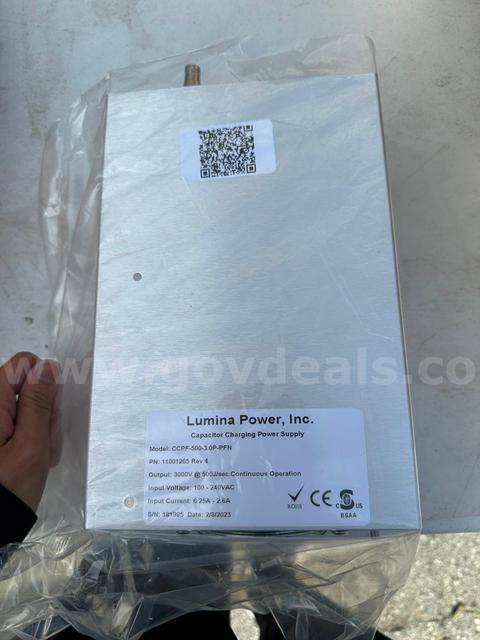 Lumina Power Capacitor Charging Power Supply CCPF-500-3.0P-PFN 3000V