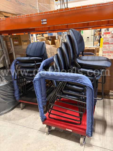 13 sled base padded chairs