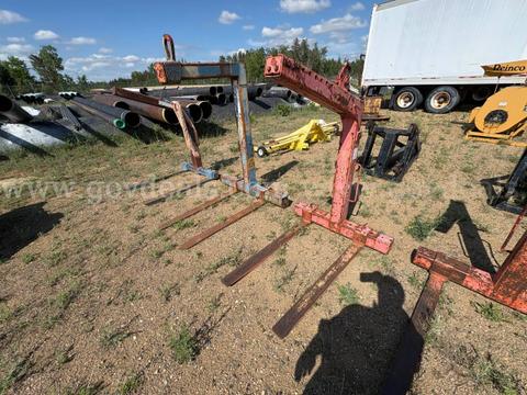 2004 Kinshofer Manual Leveling Crane Pallet Fork Attachment