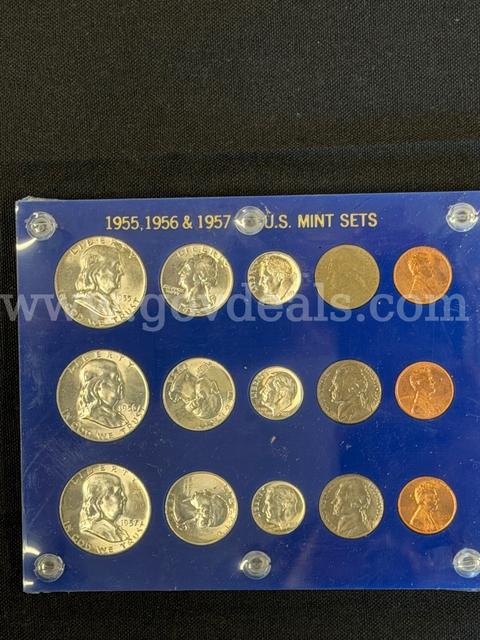Uncirculated Silver Mint Set (1955,1956,1957)