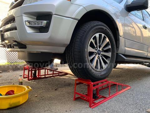 Free Shipping 2PCS 5 Ton Hydraulic Car Ramps 11060lb Heavy Duty Auto Lift NEW