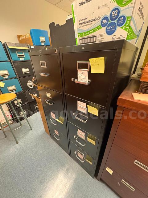 Large Office File Cabinets Lot of 2 - USED