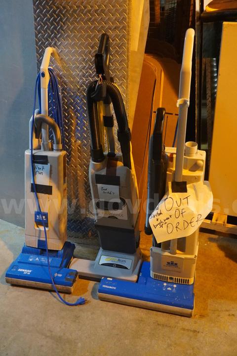 Lot of Three Misc. Upright Vacuums FOR PARTS