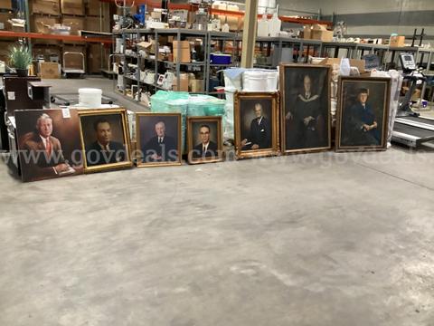 7 - Various Sized Unsigned Paintings