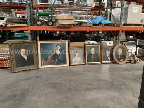 6 - Various Sized Unsigned Paintings