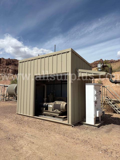 Enclosed Vapor Recovery Unit (VRU), Skid-mounted Rotary Screw Compressor Package