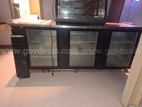 Beverage Air Refrigerator with 3 Glass Doors