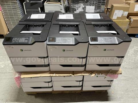 Lot of 12, Lexmark MS725 Monochrome Laser Printer – Clean & Tested