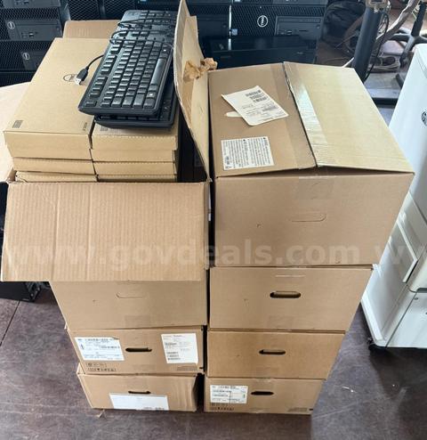 Lot of Keyboards, Mice, & Power Cables