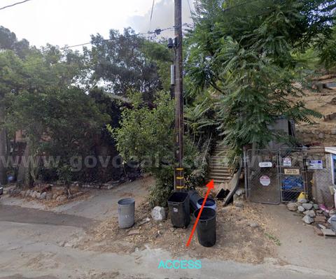 Vacant Residential Lot, next to houses, in Kagel Canyon, Los Angeles